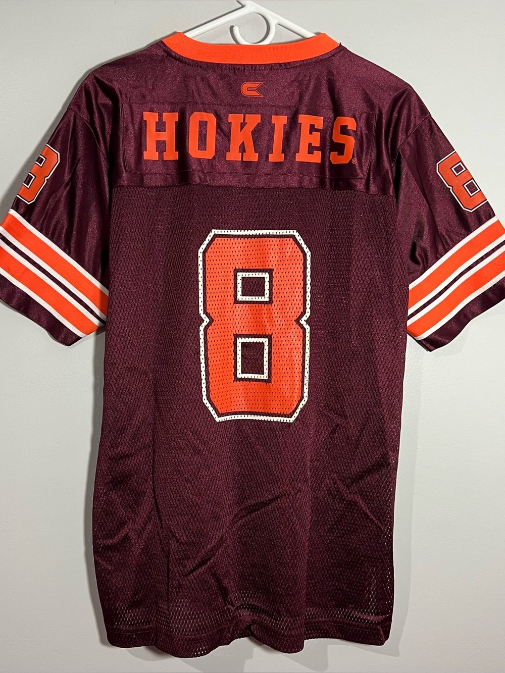 Colosseum Virginia Tech Hokies Burgundy Football Jersey Youth Extra Large XL #8